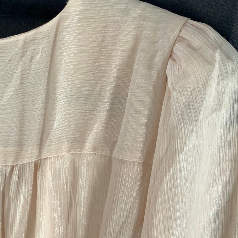 1. State Ivory Button-Front Blouse - Picture 7 of 8